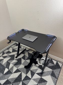 Gaming Desk with RGB Lights