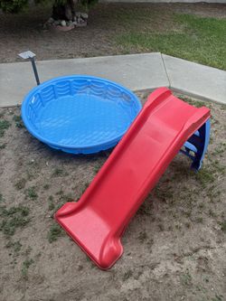 Little Tikes Slide + Funsicle Kiddie Pool