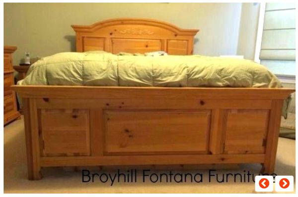 Broyhill Fontana Queen Bed Set And Desk For Sale In Plainville Ma Offerup