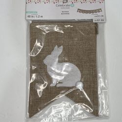 Easter Burlap Bunny Banner 