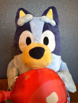 Build A Bear Workshop -2018 Bluey the Dog w/ Balloon - 16 inch New With Tags