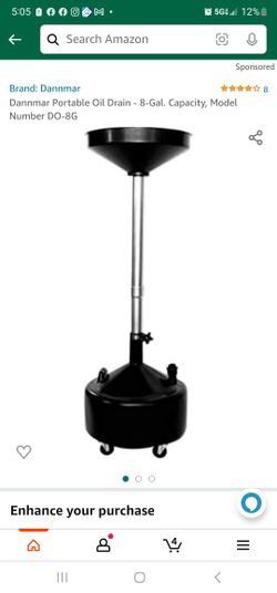 Dannmar Portable Oil Drain 8 Gallon