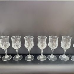 $4 EACH Vintage Crystal D’Arques Crystal D’Arques Durand Longchamp crystal cordial glasses 4 5/8”