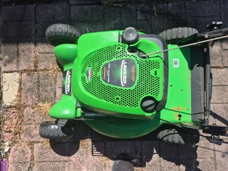 Lawnmower push with bag