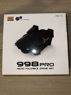 4K 998 PRO MICRO FOLDABLE DRONE SET 