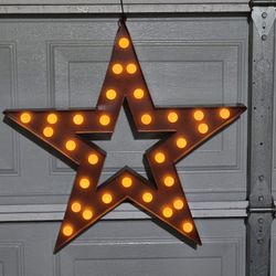 24" LED lighted MARQUEE star