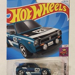 HOT WHEELS . COMPACT KINGS . 1973 HONDA CIVIC CUSTOM. (TEAL VARIATION)