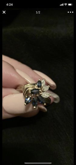 Sapphire and Diamond Ring