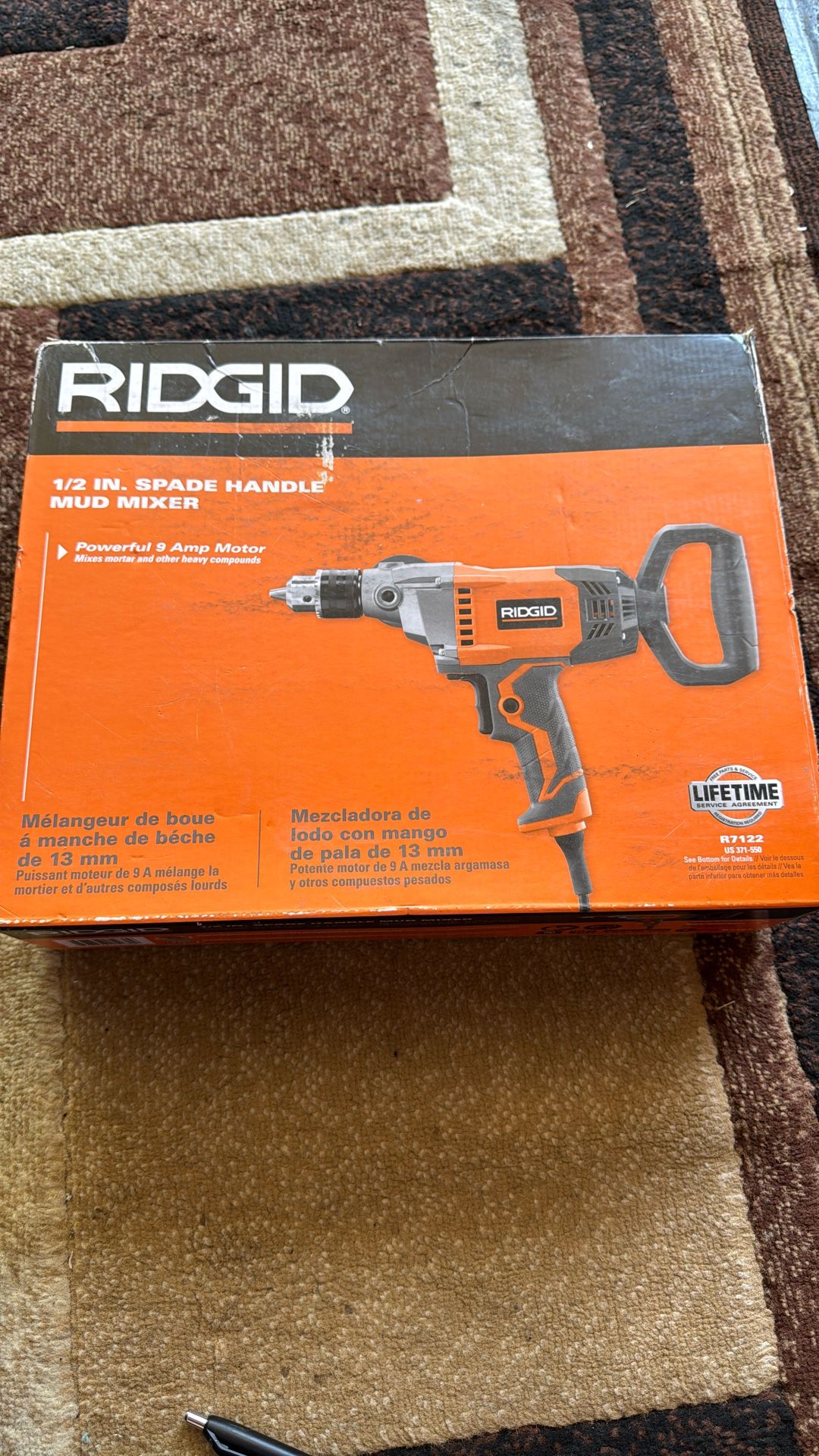 Rigid 1/2 Inch Spade Handler Mud Mixer