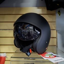 Matte Black Open-Face Motorcycle Helmet size extra large brand new DOT approved