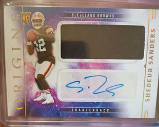 2025 Panini Origins Shedeur Sanders Rookie Patch Auto RPA #RJJ-SSS Browns RC