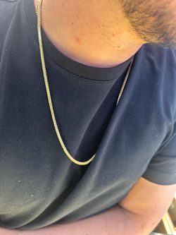 18k gold chain unisex