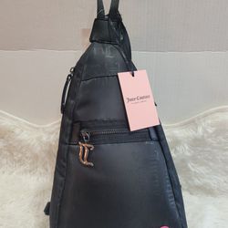 JUICY COUTURE  Material Girl Sling Backpack Bag Liquorice Brand New With Tags 