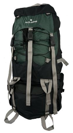 Camping Backpack Large Travel Daypack Mountain Hiking Bag with Free Rain Cover Forest Green