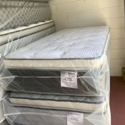 Mattress Pillow Top 14” Inches Thick Starting At $220 Twin Size, Also Available in: Full-Queen-King-CaliKing. New From Factory Same Day Delivery