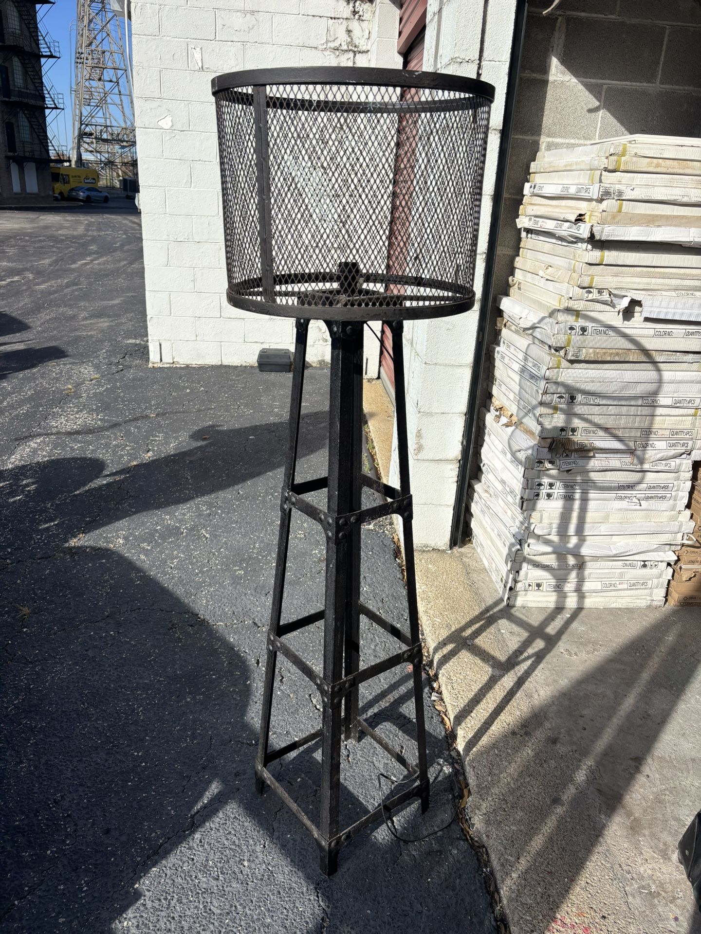 Steel Lamp, 6 Feet Tall Sacrifice $75.00