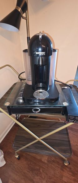 Nespresso coffee make with storage