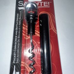 Salute Pocket Corkscrew and Bottle Opener