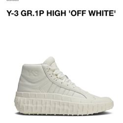 Adidas Y-3 GR.1P High Yohji Yamamoto Off White Sneakers FZ6393 Men  5/ Women 6.5