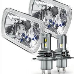 5x7 7x6 LED Headlights for Off-road Compatible for 1 1 1 1 1 1 1993 Dodge Ramcharger W250 D350 Ram Hea