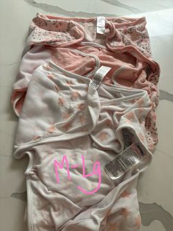 3-Pack Adjustable Velcro Swaddle Sacks (Size M/L, 3-6M)