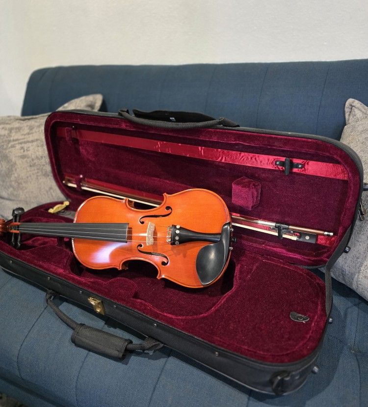 Vianna Violin 4/4 – Like New Appearance – With Vox Meister Case & KUN Shoulder Rest