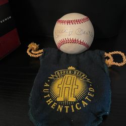 Mickey Mantle Autographed Baseball