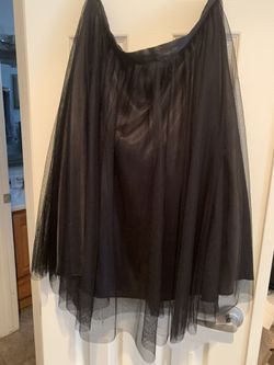 Beautiful black tulle party skirt