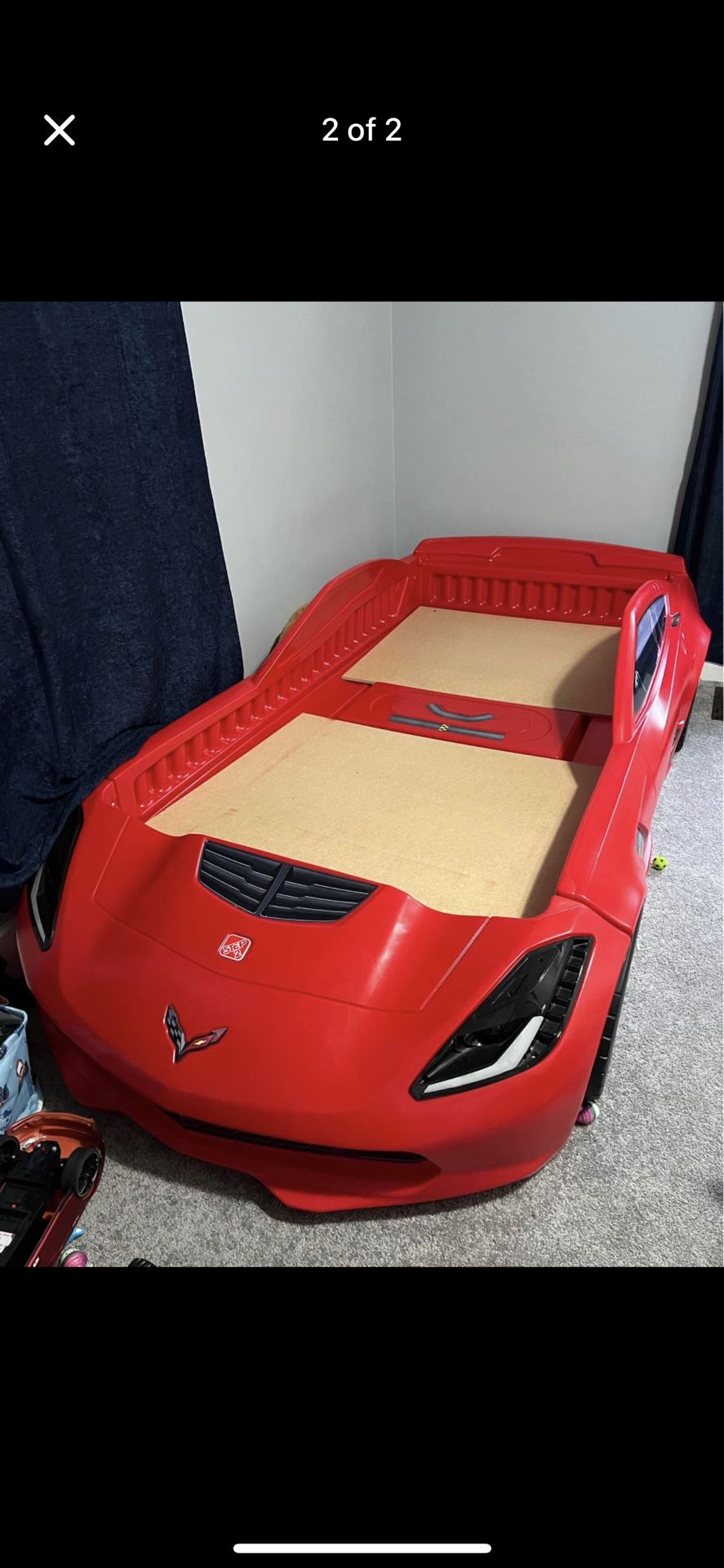 Corvette Car Frame Bed For Kids