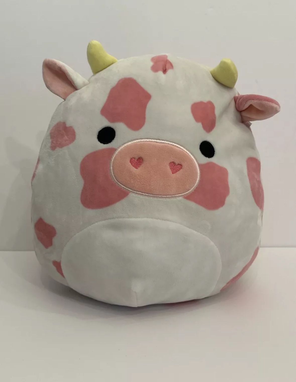 Squishmallow Evangelica 11 inch Pink Cow 2022 Valentine Kellytoy Soft Plush
