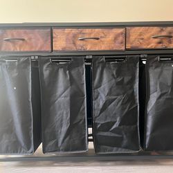 Storage Organizer / Laundry Hamper Cabinet – Great Condition