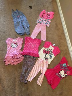 Girls hello kitty lot size 3t