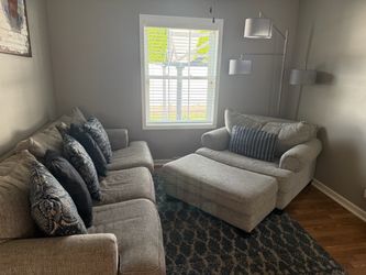 Ashley Furniture and Ottoman (relaxer)