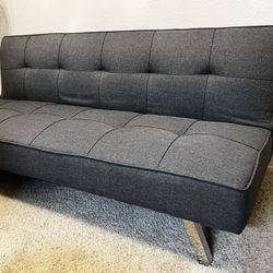 Grey Futon 67x36 Inches 