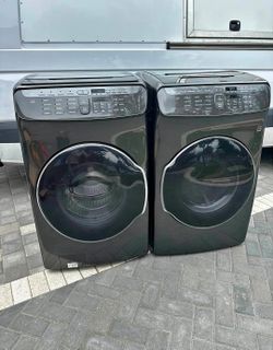 Dark Grey Samsung washer and dryer set