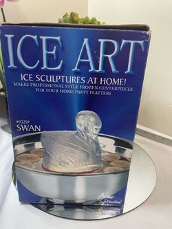 Vintage Acme International Ice Art Swan Ice Sculpture Mold Boxed