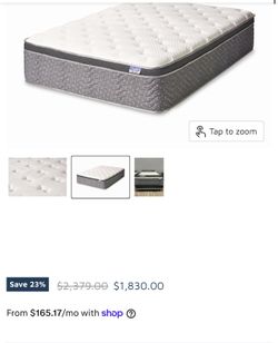 Resort Hotel 15” pillow top queen mattress