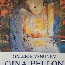 Gina Pellon.. Exposition Poster. Galerie Vanuxem. 1986. Paris. France.