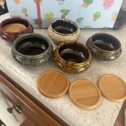 Porcelain Plant Pot Set 