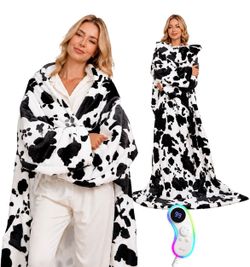 Heated Blanket Wrap: Cozy Full-Body Warmth with Foot Pocket