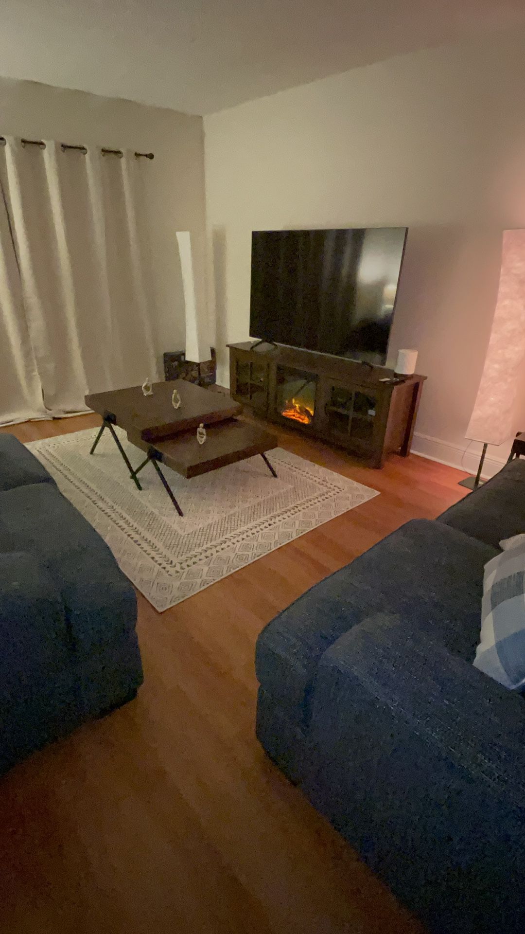 Tv Stand With Storage & Fireplace
