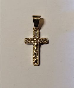 14 k GOLD CROSSPENDANT