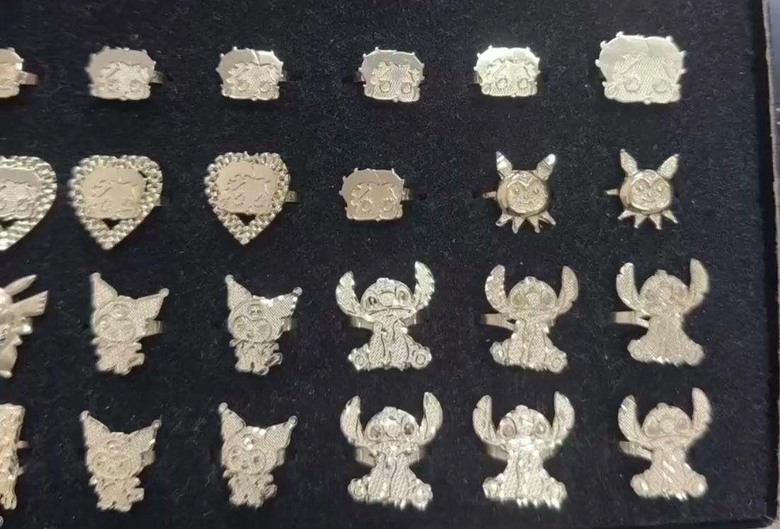π10K /14k Gold Character RingsβHello Kitty, Betty Boop & Stitchπ