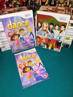 Wii Games "Nickelodeon Dance ( 2011 )" & Sing It ( 2009 )