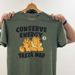 Men Garfield T Shirt Size L