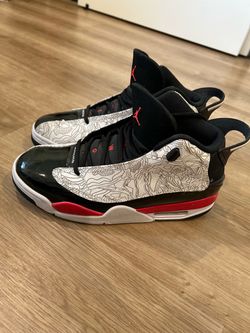 Air Jordan Dub Zero Sneakers Black Red White