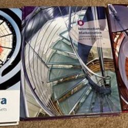 Set Math Text Books pre-Algebra B Intermediate Mathematics C Intermediate Mathematics