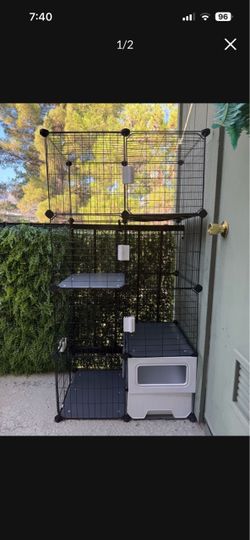 Catio w/litter box