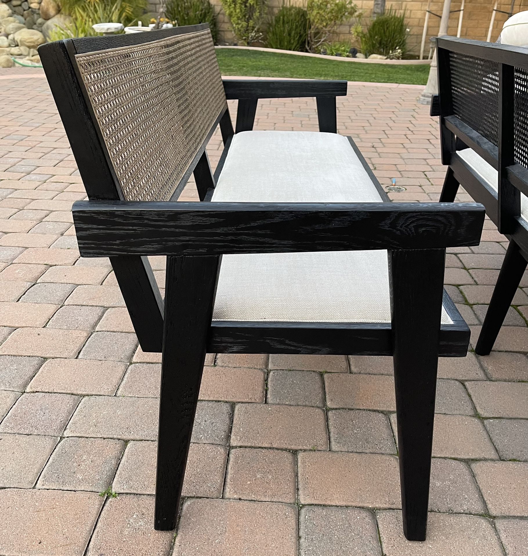 Wood Arhaus Dining Bench Arhaus Tao Curved Bench North Furnishings