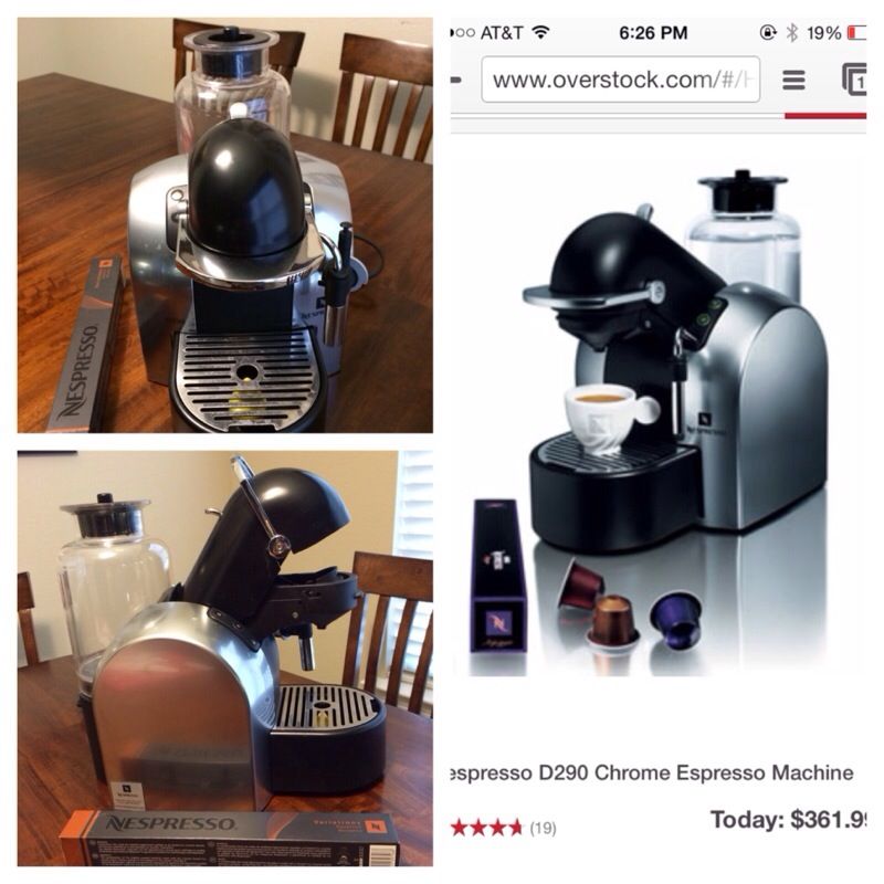 Nespresso D290 espresso machine